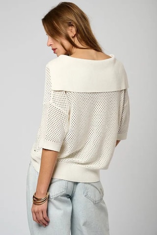 Polo regular - Écru