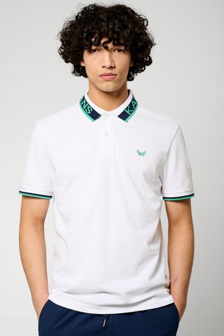 Polo en coton biologique Toby - Blanc