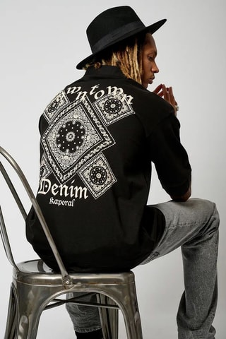 Polo en coton biologique Jamba - Noir