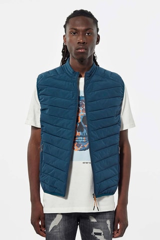 Doudoune sans manches Sona Bleu canard