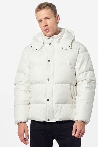 Doudoune à capuche Simon - Ecru