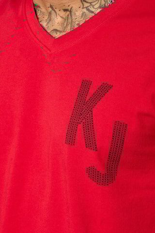 T-shirt slim Barny - Rouge