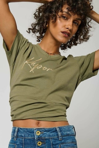 T-shirt en coton biologique Signe - Kaki