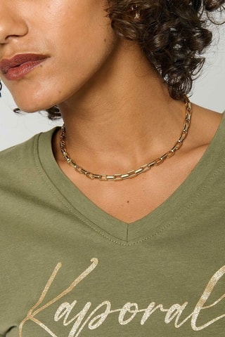 T-shirt en coton biologique Signe - Kaki