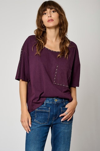 T-shirt regular - Paars