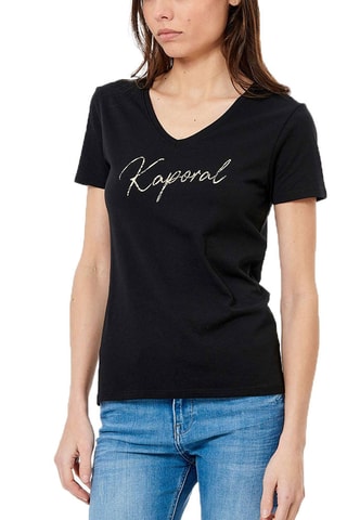 T-shirt regular en coton biologique - Noir
