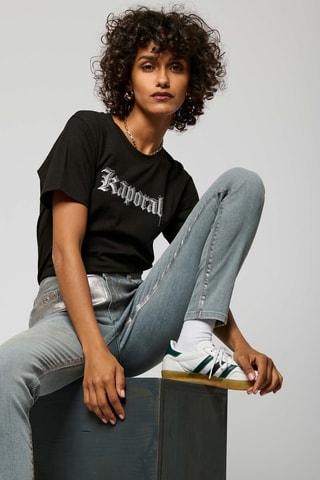 T-shirt en coton biologique Sotic - Noir