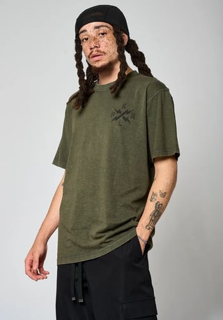 T-shirt regular en coton biologique Vito - Kaki