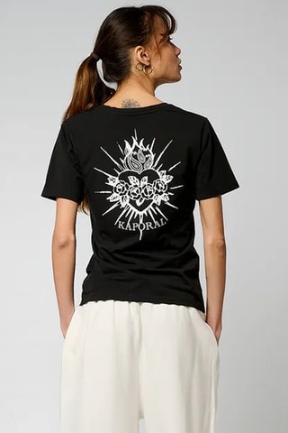 T-shirt en coton biologique Valm - Noir