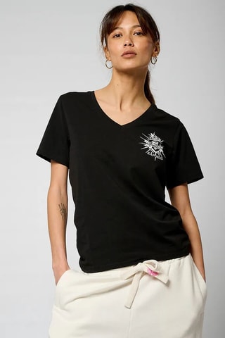 T-shirt en coton biologique Valm - Noir