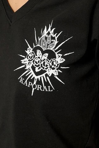 T-shirt en coton biologique Valm - Noir