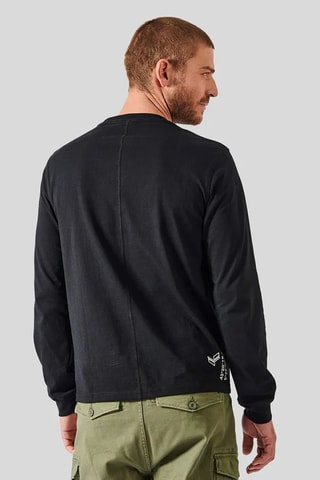 T-shirt regular en coton biologique - Noir