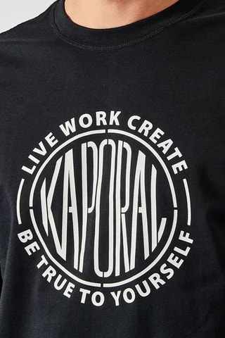 T-shirt regular en coton biologique - Noir