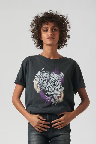 T-shirt Leopa - Noir