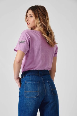 T-shirt en coton biologique Fiona - Lavande