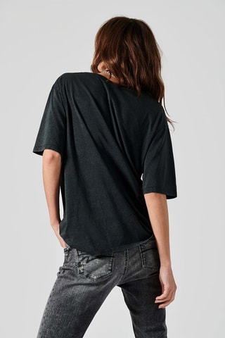 T-shirt oversize en coton biologique Flopi - Noir