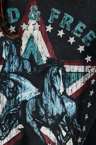 T-shirt oversize en coton biologique Flopi - Noir