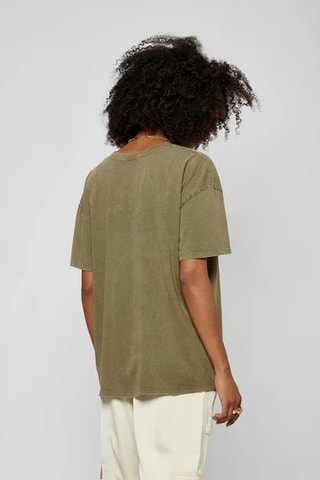 T-shirt oversize en coton biologique Sassy - Kaki