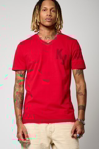 T-shirt slim Barny - Rouge