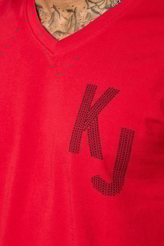 T-shirt slim Barny - Rouge