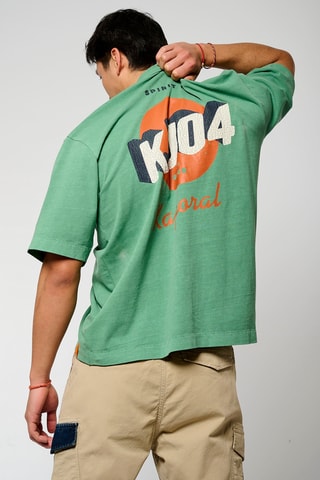 T-shirt relaxed Bax - Vert