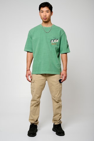 T-shirt relaxed Bax - Vert