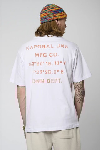 T-shirt en coton biologique Bark - Blanc