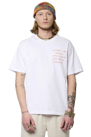 T-shirt en coton biologique Bark - Blanc