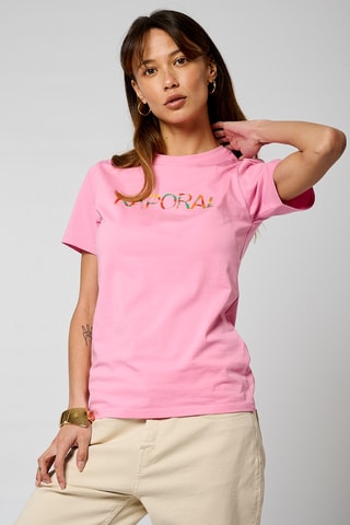 T-shirt en coton biologique Vapor - Rose