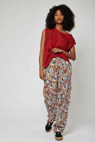 T-shirt oversize oversize Solex - Rouge