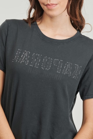 T-shirt regular en coton biologique Sarmy - Gris foncé