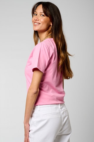 T-shirt en coton biologique Vasic - Rose