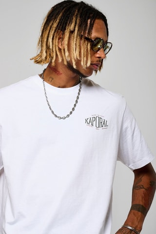 T-shirt regular en coton biologique Vicen - Blanc