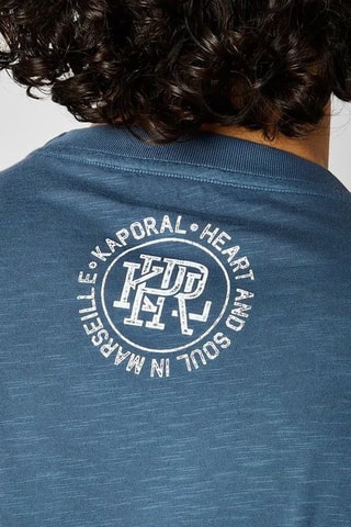 T-shirt regular en coton biologique Viggo - Bleu marine