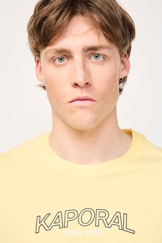 T-shirt en coton biologique Brisea - Jaune pâle