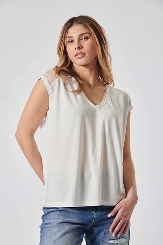 T-shirt - Blanc cassé