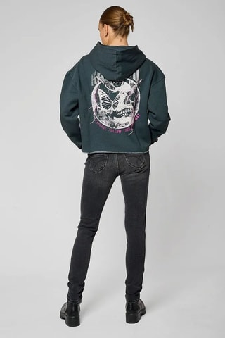 Sweat regular à capuche Sybil - Gris anthracite