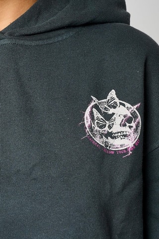 Sweat regular à capuche Sybil - Gris anthracite