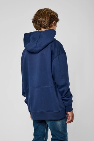 Sweat à capuche Mix  - Bleu marine