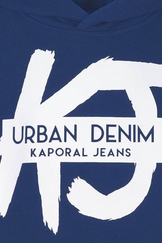 Sweat à capuche Mix  - Bleu marine