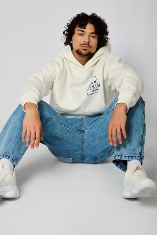 Sweat à capuche Rajio - Blanc cassé
