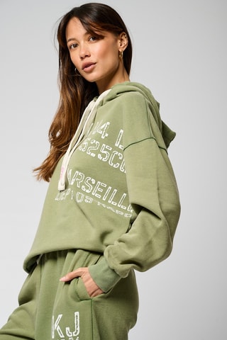 Sweat regular à capuche Vock - Kaki