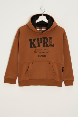 Sweat à capuche Moki - Marron