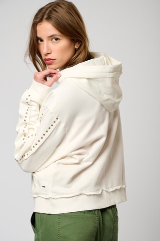 Sweat à capuche Vitra - Écru