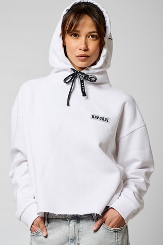 Sweat regular à capuche Vlap - Blanc