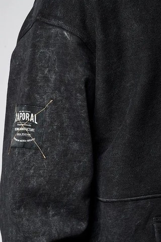 Sweat regular à capuche Roky  - Noir