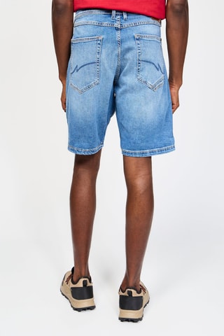 Short en jean Vito - Bleu