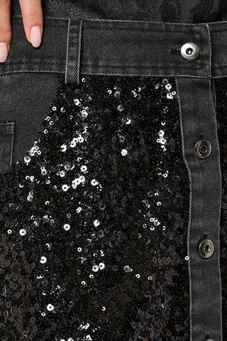 Jupe à sequins Suzon - Noir