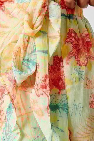 Jupe portefeuille Cid - Jaune