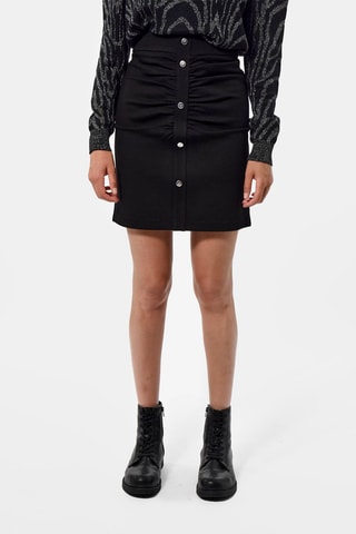 Jupe droite taille haute Naked - Noir